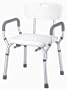 Essential Medical Supply Molded Shower Bench with Arms and Back