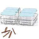 Nigella Lawson Spice Rack Basket Blue Set of 6