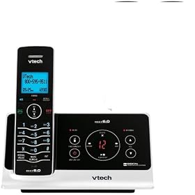 VTech LS6225 DECT 6.0 Cordless Phone, Black Silver by