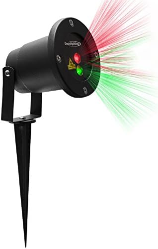 Star Laser Light, UP UPKJ Red and Green Blinking Laser Christmas Lights, Landscape Lighting with Remote Control for Outdoor Decoration (Starry)