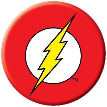  DC Comics Flash Logo Button 81081 [Toy]