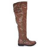 Montage81 Chestnut Equestrian Riding Boot Zipper Belt Knee High Women Size Shoe NEW-9