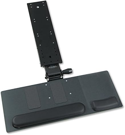 Safco Products 2137 Ergo-Comfort Articulating 28"W Keyboard/Mouse Arm , Black Granite Fleck