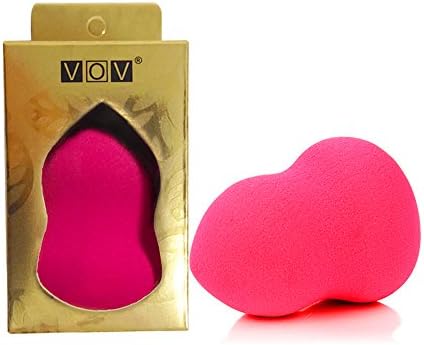 VOV Pro Makeup Sponge Blender, gourd Makeup Sponge, easily Blend Foundation, Highlight and Contour with Ease-rose Pink.