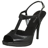  : Nine West Women's Jacamou T-Strap Sandal,Black,10 M US
