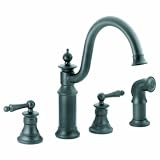 Buy Moen S712WR Waterhill Two-Handle High Arc Kitchen Faucet, Wrought Iron by Moen&node=228013