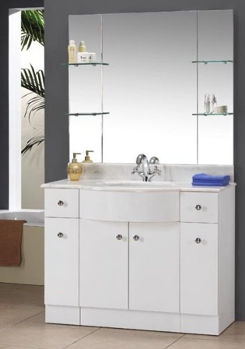 DreamLine Ceramic Bathroom Vanity Mirror included