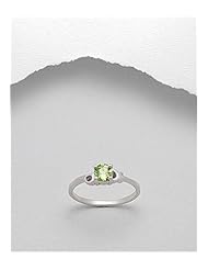 Gem Stones Ring In 92.5 Sterling Silver
