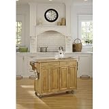 Home Styles Furniture Granite Top Kitchen Island Cart in Red