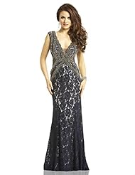 Beaded Lace Polyester  Dress