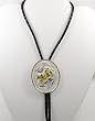 German Silver Bullrider Bolo Tie