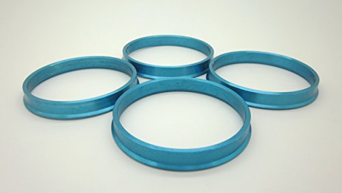 AccuWheel ACHR72-5710M Aluminum Wheel Hub Centric Rings (72.62mm OD to 57.10mm ID) - Pack of 4 Hubrings