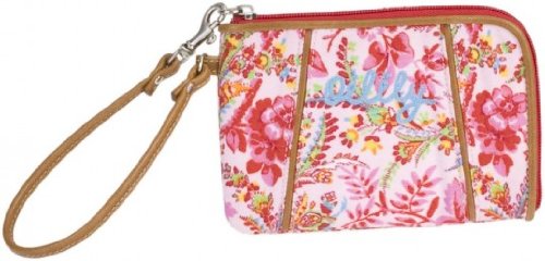 Oilily Wrist Wallet Geldbörse Geldbeutel Dutch Flower Rosa Pink