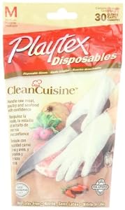 Playtex Disposables CleanCuisine Gloves - Medium:
30 Count