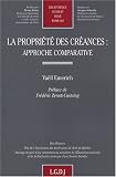 La propriété des créances : approche comparative