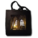 Paris France, Notre-Dame Cathedral - Black Tote Bag JUMBO 20w X 15h X 5d
