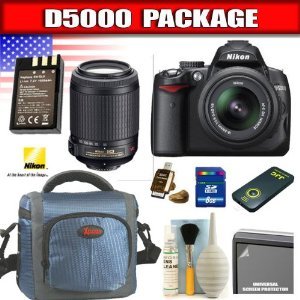 Nikon D5000 - Digital camera - SLR - 12.3 Mpix - Nikon AF-S DX 18-55mm and 55-200mm lenses - optical zoom: 3 x - supported memory: SD, SDHC