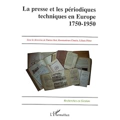 La presse et les periodiques techniques en Europe 1750-1950