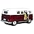 Set of 4: 5" Classic 1962 Volkswagen Van 1:32 Scale (Green/Maroon/Red/Yellow)