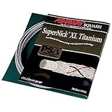 Ashaway Supernick XL Titanium Squash String 17g (Grey/Red/Blue)