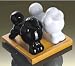 from TTone Poodle Ceramic Salt & Pepper Cruet Set on Wooden Base