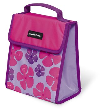 Crocodile creek Foldover Lunch Bag Hibiscus