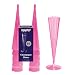Northwest Enterprises N51029 Brights Plastic 2-Piece Champagne Flute, 5-Ounce Capacity, Neon Pink (12 Packs of 10)