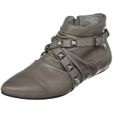 ZigiNY Women's Cadillac Short Bootie,Grey Leather,6 M US