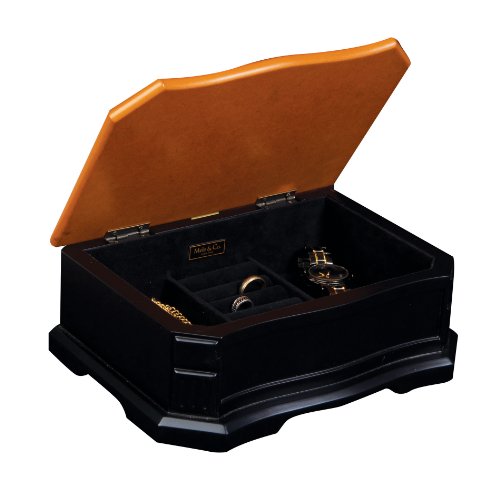 Mele & Co. Harper Small Jewelry Box In Cedar And Black Picture