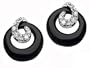 0.20 cttw 14k Gold Plated 925 Sterling Silver Onyx Earrings