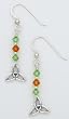 Celtic Tri-Weave Swarovski Crystal Earrings