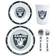 Oakland Raiders NFL Children's 5 Piece Dinner Set Oakland Raiders NFL Children's 5 Piece Dinner Set
