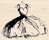 Inkadinkado Rubber Stamp with Wood Handle, Dawn Houser My Mother's Dress