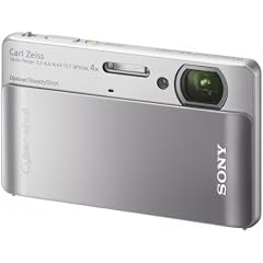 Sony DSC-TX5S Digitalkamera (10,2 Megapixel, 4-fach opt. Zoom, 7,6 cm (3 Zoll) Display, Touchscreen) silber