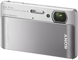 Sony DSC-TX5S Digitalkamera (10,2 Megapixel, 4-fach opt. Zoom, 7,6 cm (3 Zoll) Display, Touchscreen) silber