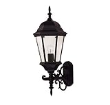 UPC 822920001796 product image for Savoy House 07078-BLK Exterior Collections 1-Light Wall Mount Lantern, Black Fin | upcitemdb.com