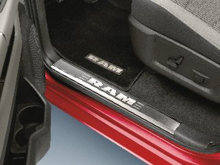 2009 - 2012 DODGE RAM QUAD AND CREW CAB DOOR SILL GUARDS STAINLESS STEEL MOPAR On Sale