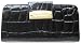 Liz Claiborne Wallet / Clutch in Black Patent Croco