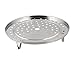 Uxcell a13020100ux0585 Cooking Round Stainless Steel 22cm Diameter Steaming Rack w Stand
