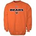 Chicago Bears Critical Victory III Orange Crew Neck Sweatshirt, Size X-Large