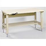 Lyon 2xx5E Ergo-Bench Work Station with Stringer: 72" W x 34" D