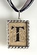 Monogram Pendant Necklace - T Monogram Pendant Necklace - T