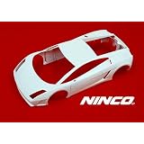 1 32 Ninco ProRace Slot Car Parts - Body Kits Plain White - Lamborghini Gallardo (80864)