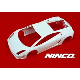 1 32 Ninco ProRace Slot Car Parts - Body Kits Plain White - Lamborghini Gallardo (80864) from Car Bodies