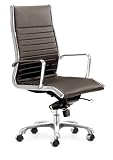 Nexos Black Leather Office Chair by Zuo Modern