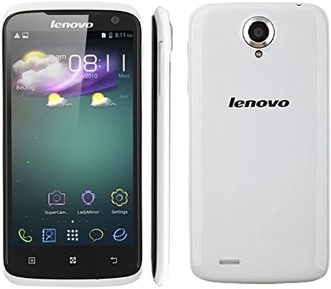 Lenovo S820 Smart Unlocked Phone 4.7 Inch Android 4.2.1 MTK6589W 1.2GHz Quad Core, ROM 4GB RAM 1GB Dual SIM WCDMA GSM 1280x720 13MP (Standard White)