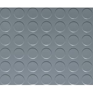 G-Floor Garage Shop Floor Coverings - 10ft. x 24ft., Coin Design, Slate Gray, Model# GF75CN1024SG by 