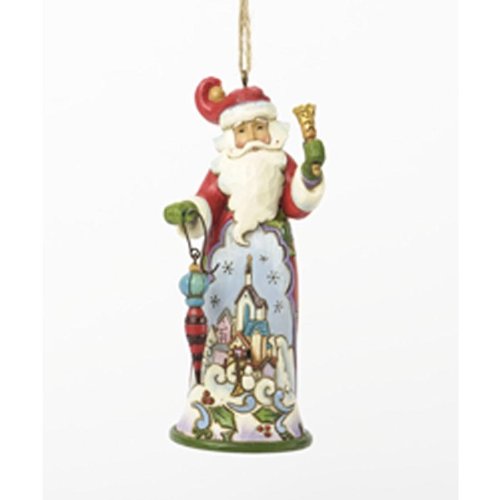 Jim Shore Department Store Series Holiday Ornament – Santa w/Winter Town Scene Jim Shore Department Store Series Holiday Ornament – Santa w/Winter Town Scene