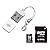 PLANEX microSDカードリーダ&ライター(白)+MicroSDHC8GBカードセット PLCRMicroU2W8