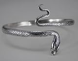 A Stunning Sterling Silver Snake Bracelet